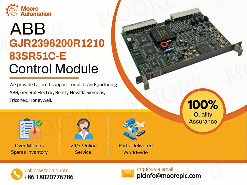 Why is ABB GJR2396200R1210 83SR51C-E Control Module a Key Choice for DCS Spare Parts in Modern Distributed Control System Replacement Parts Strategy?